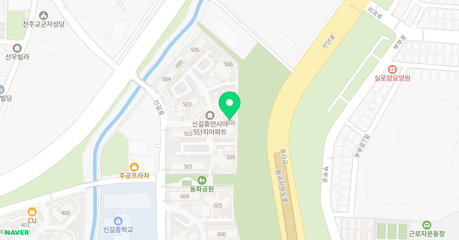 3030 영어학원 리아교실 위치