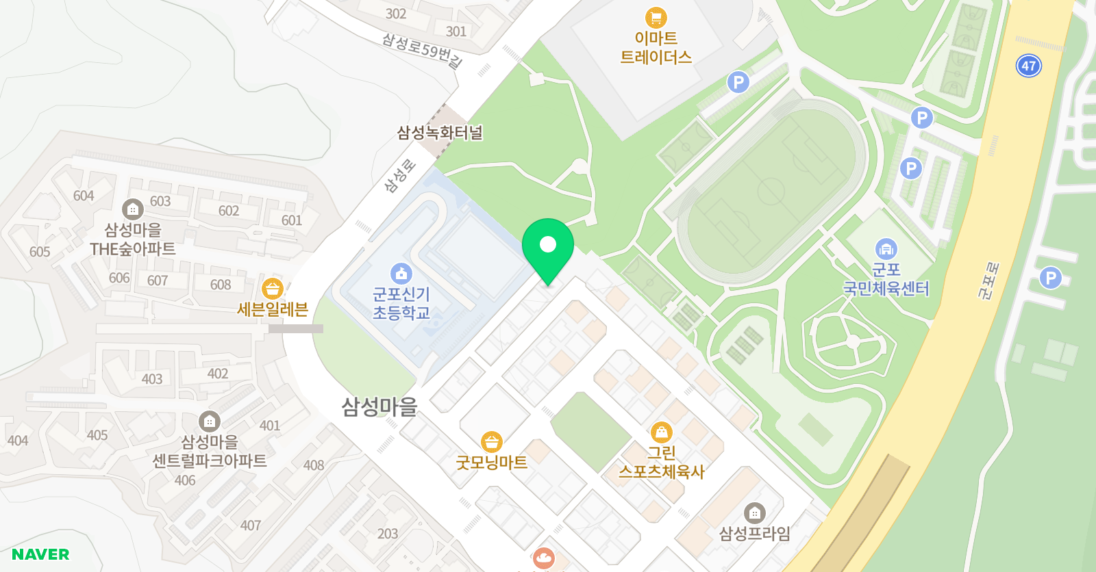 셰리스 영어학원 위치