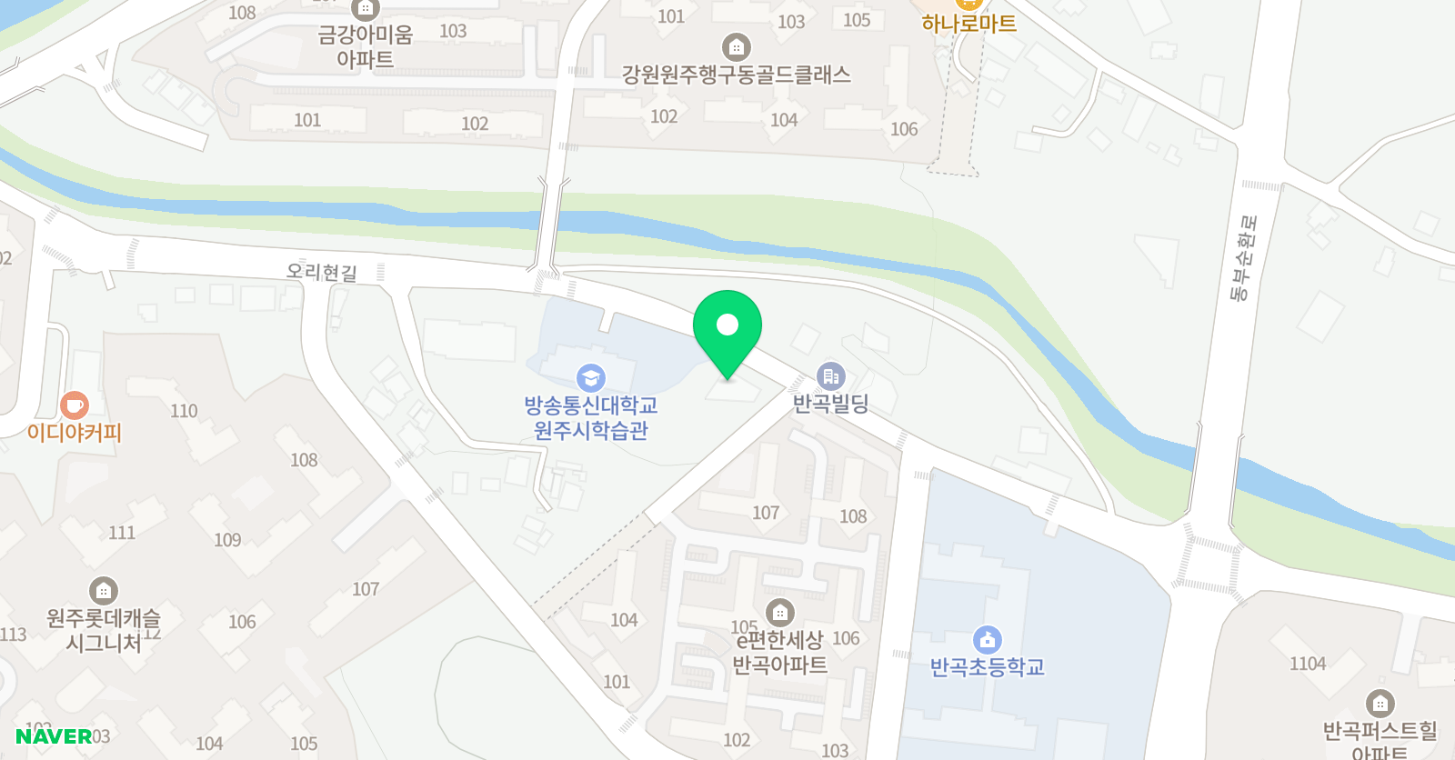 차오름 태권도 학원 위치