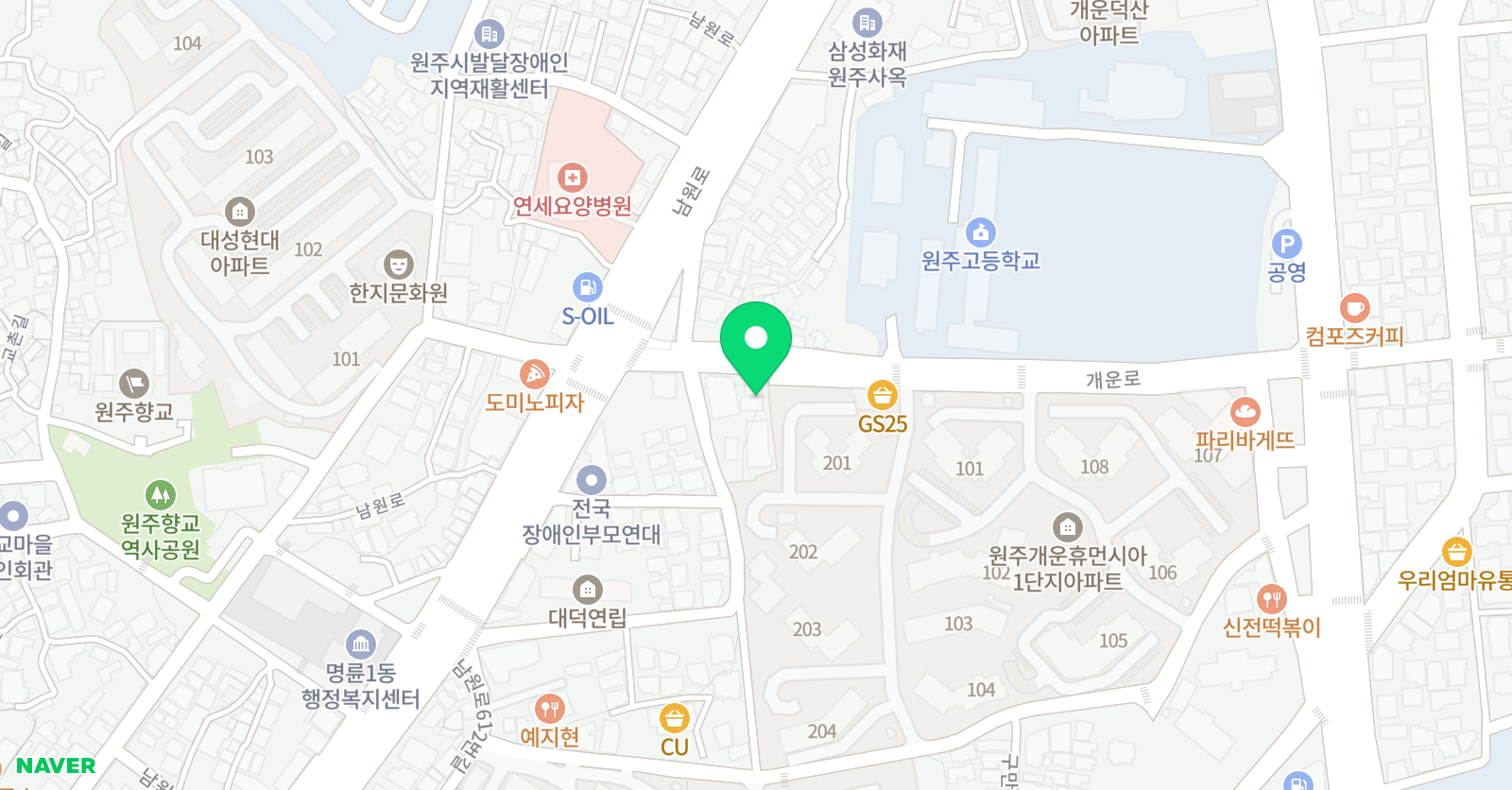 위너스 영수학원 위치