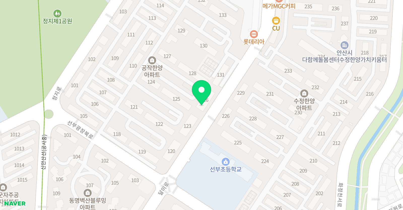 리드인 안산선부점 위치
