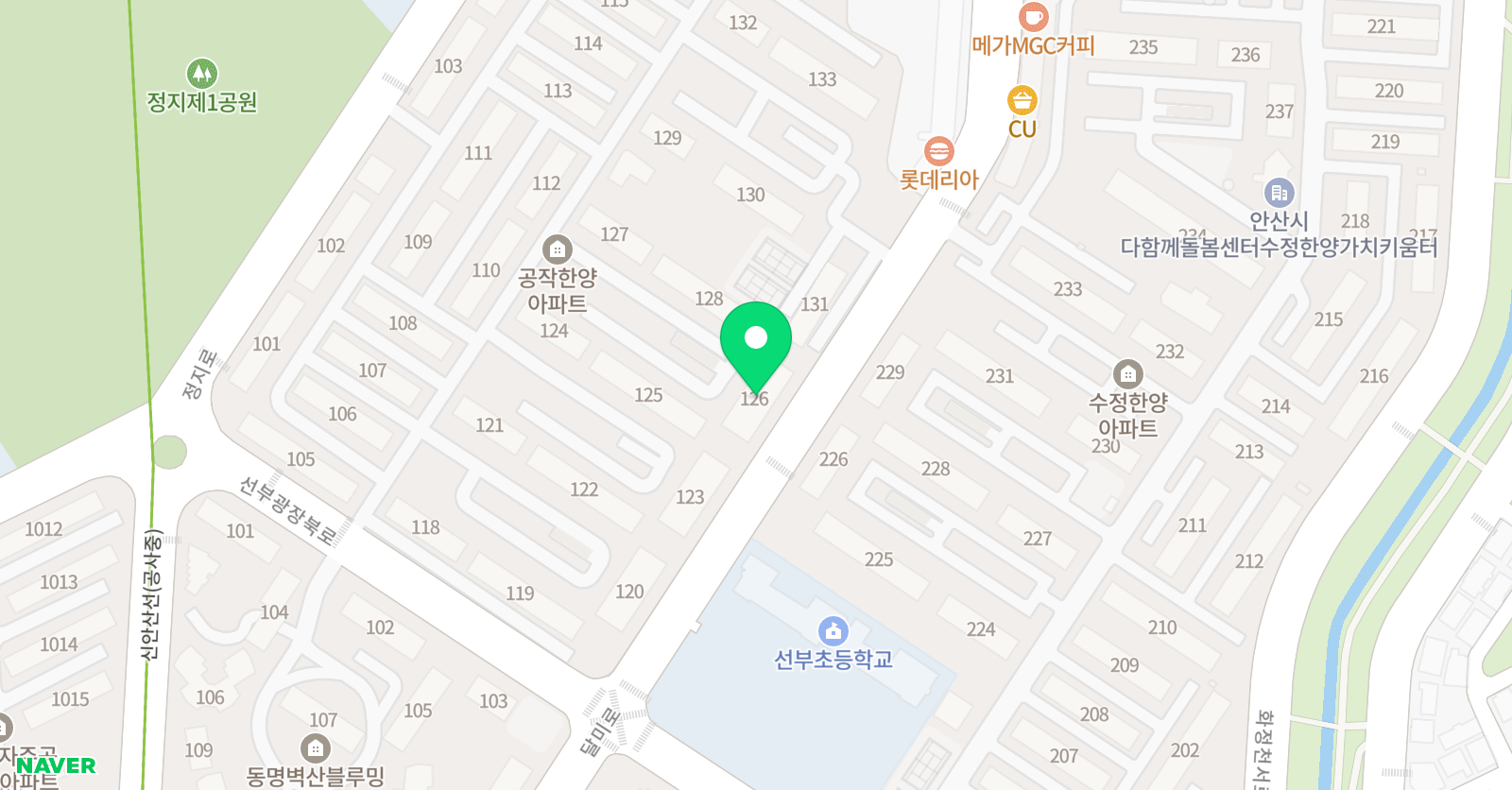 기탄 사고력교실 선부공작한양점 위치