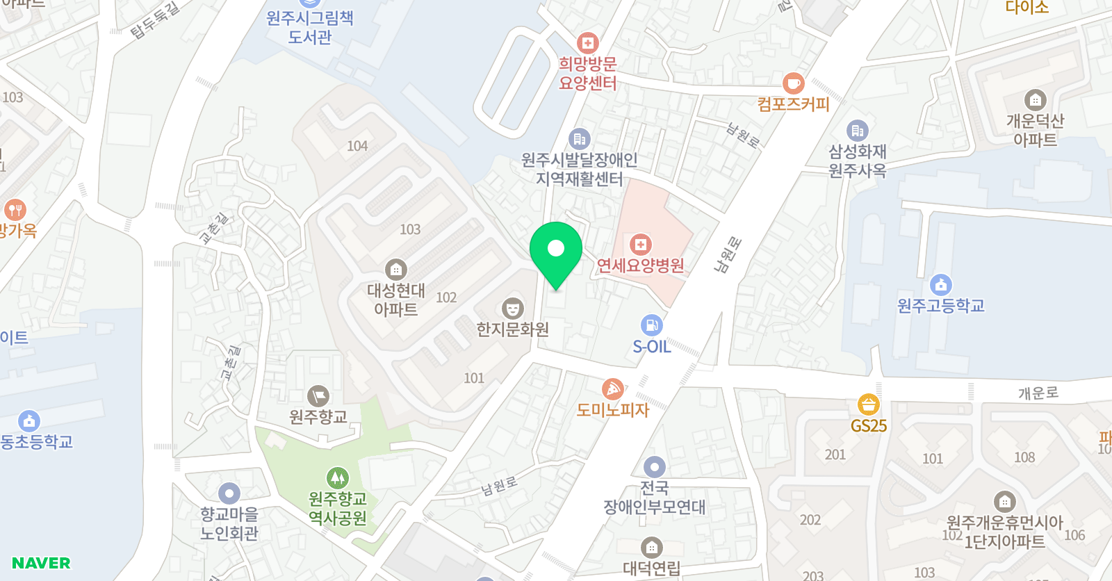 다온 태권도장 위치