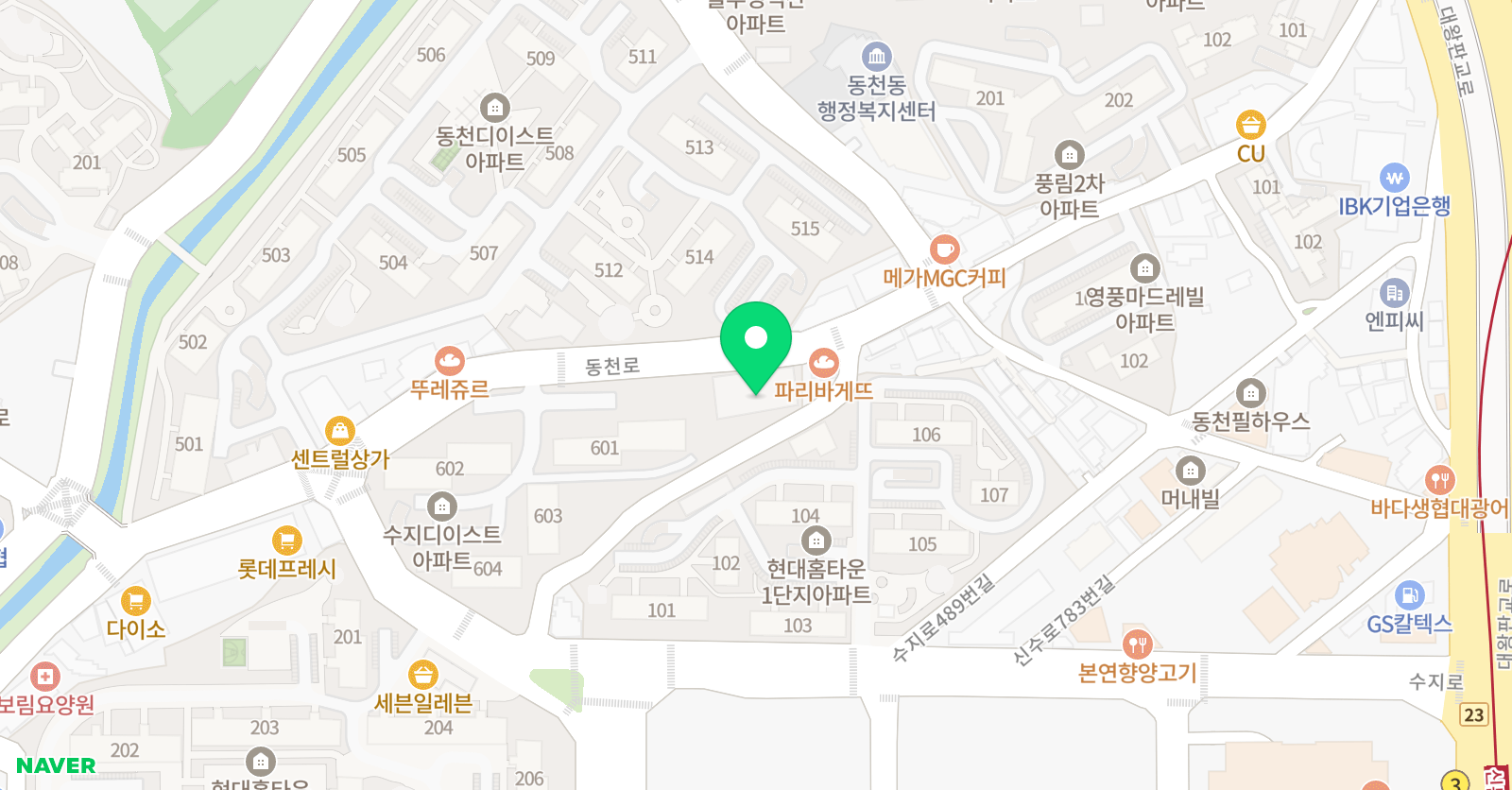 카운터 복싱 동천 위치