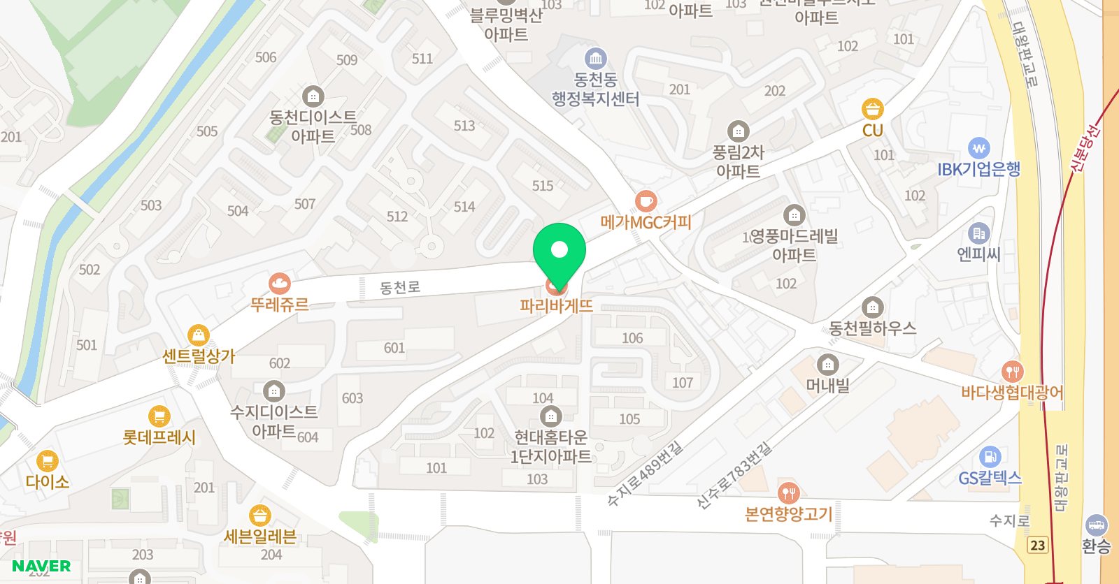 감성숲 음악학원 위치