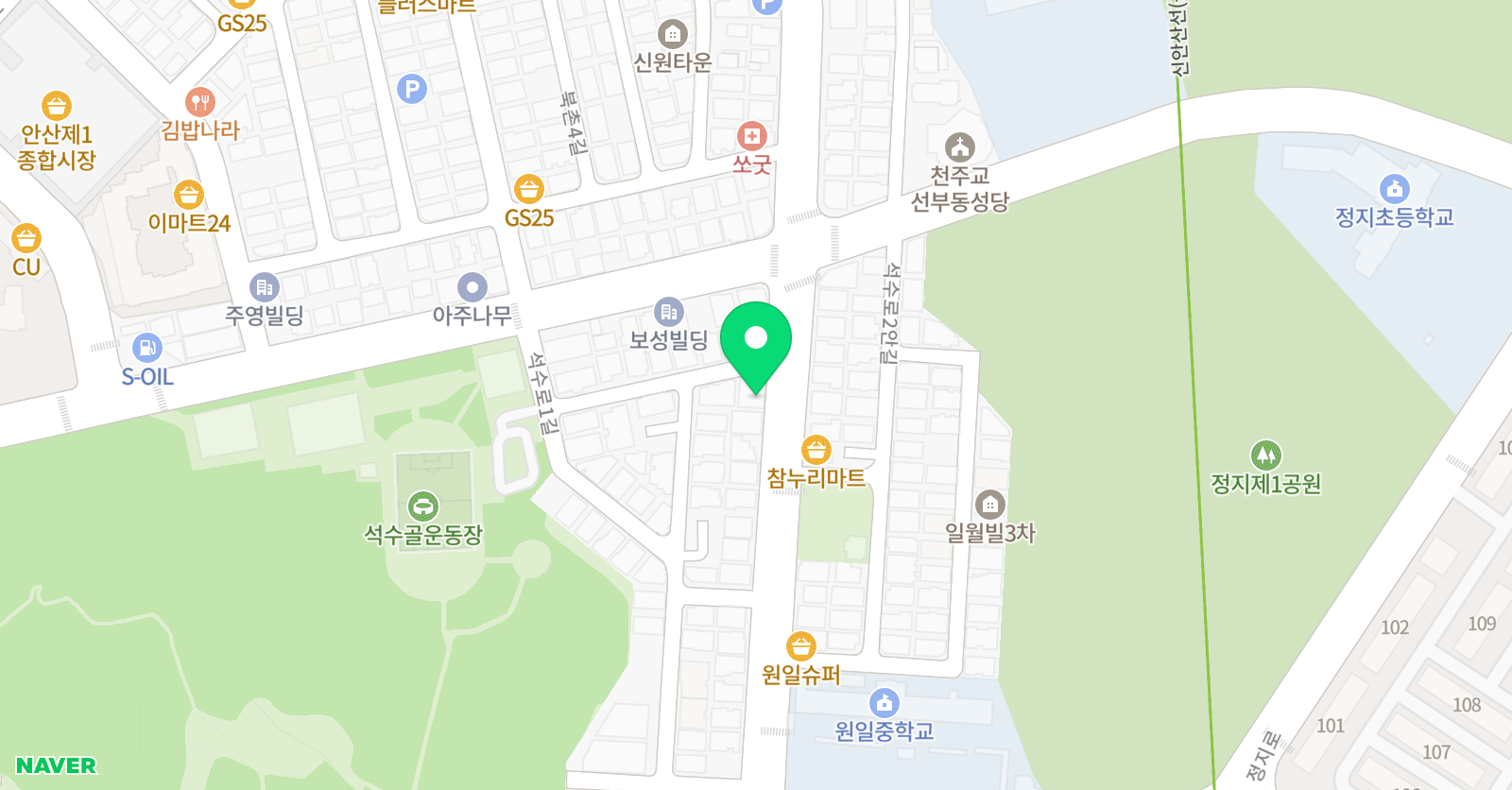 아이원 학원 위치
