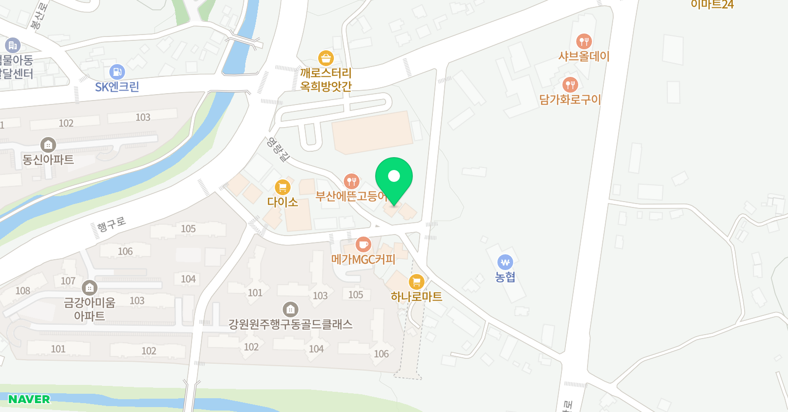 엠엔에스아카데미 학원 위치