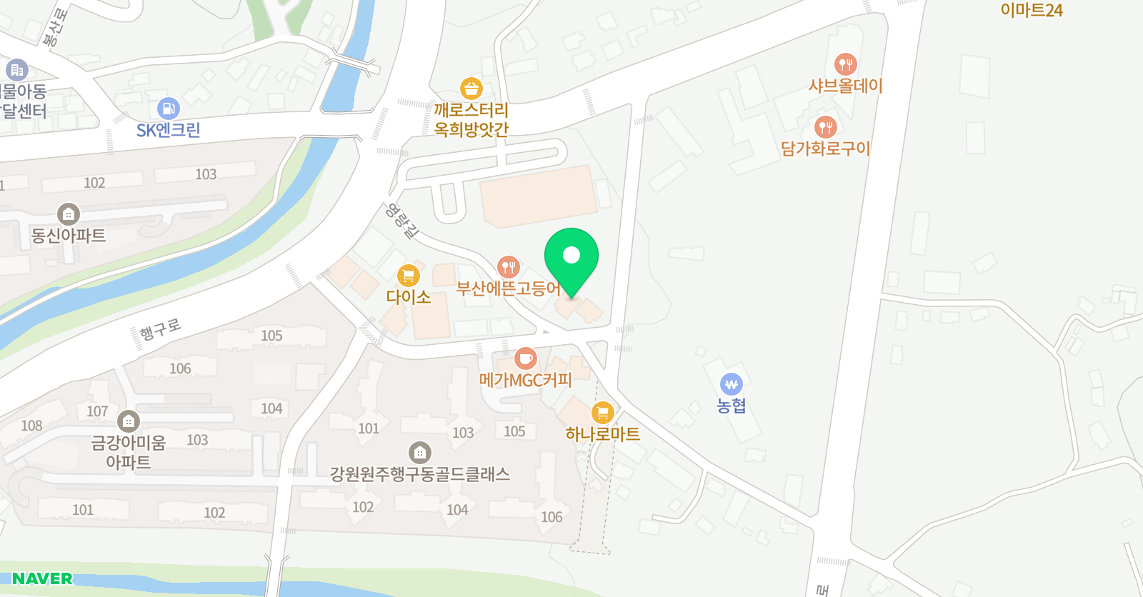 유앤씨 영어 위치