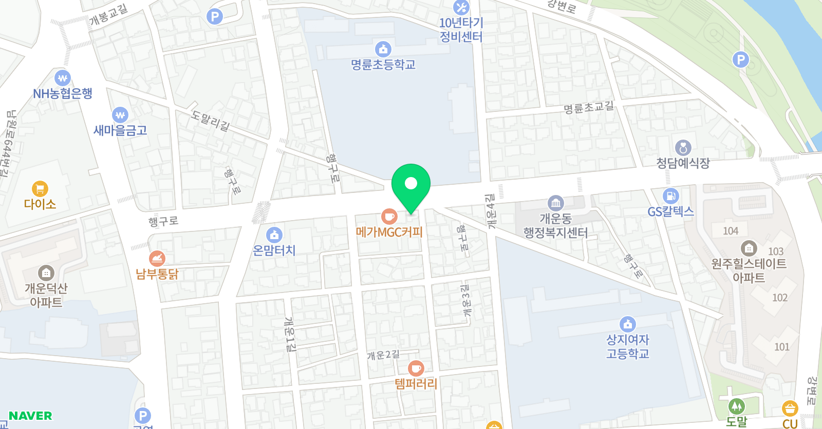 사랑뮤직비전 아카데미 위치