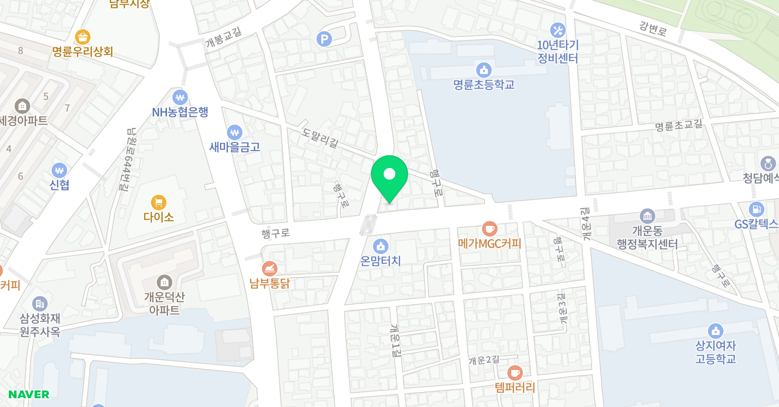 아이들이좋아하는 음악학원 위치