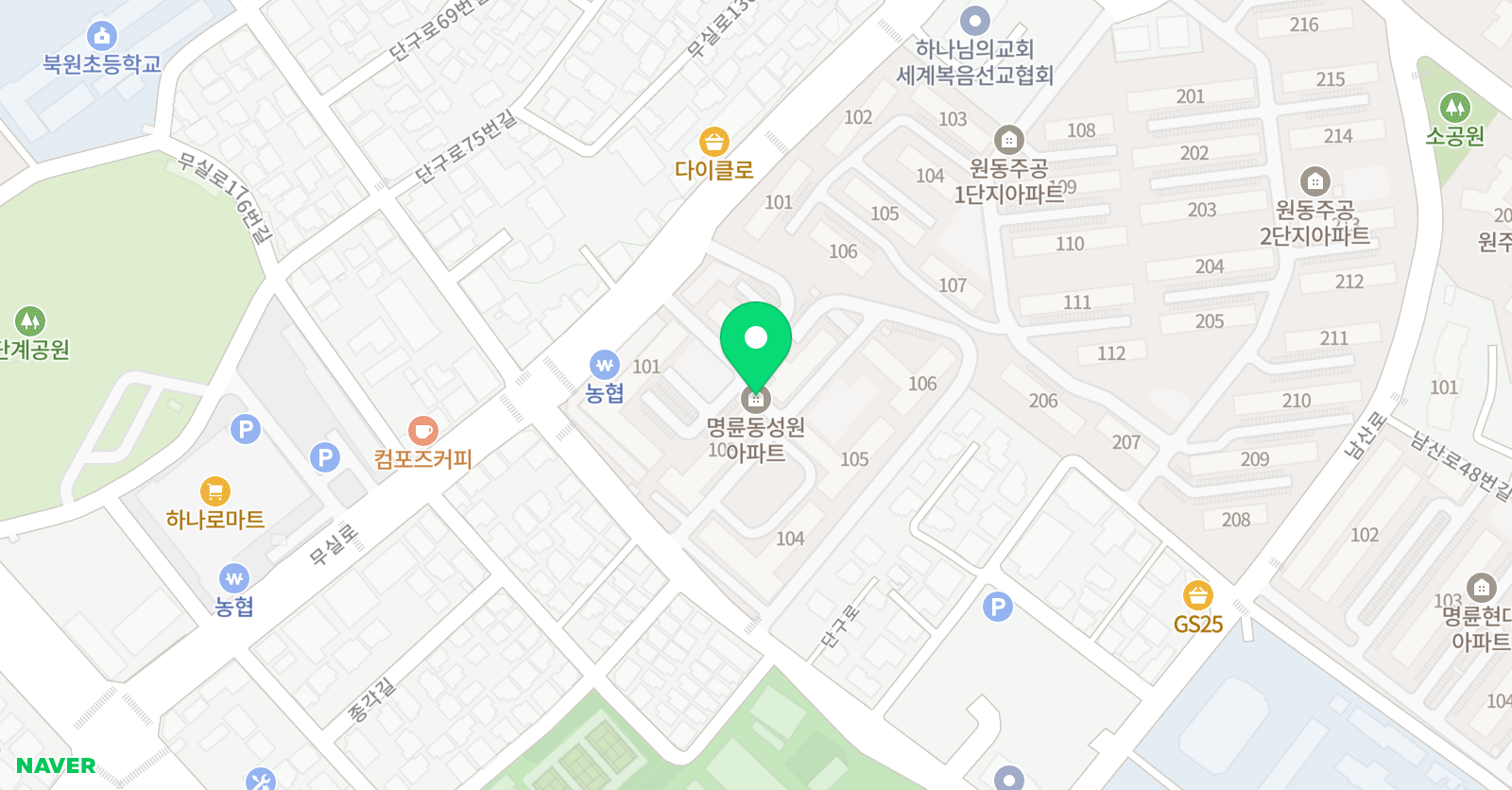 푸르넷성원 공부방 위치