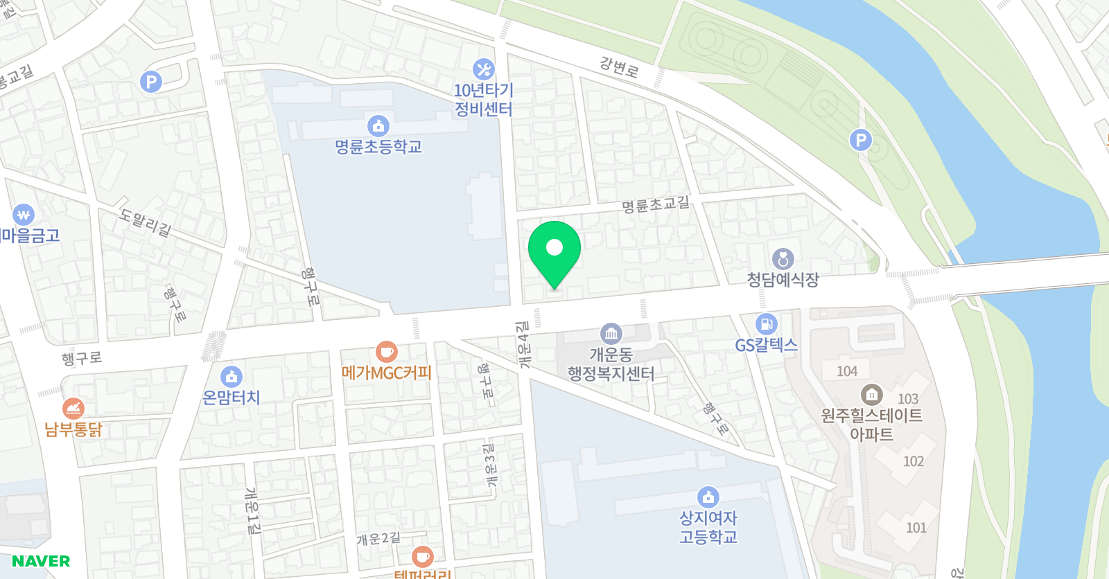 길스터디학원 위치