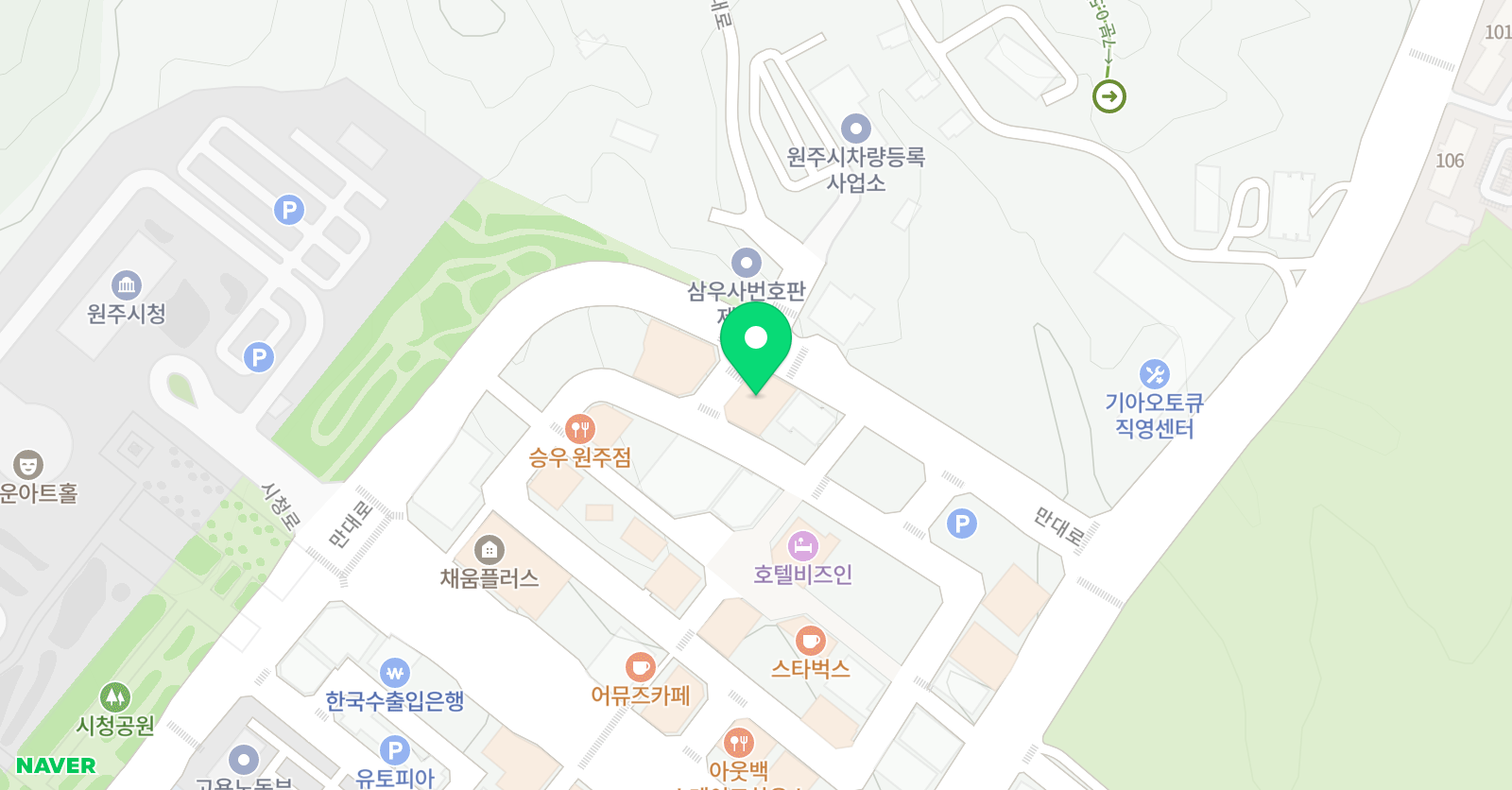액트원 종합예술학원 위치