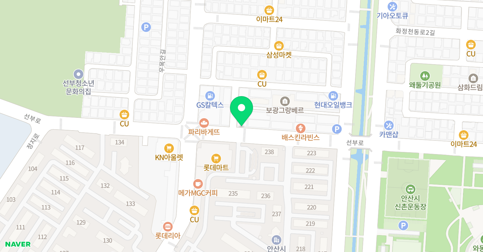 더클래스 킥복싱 안산 위치