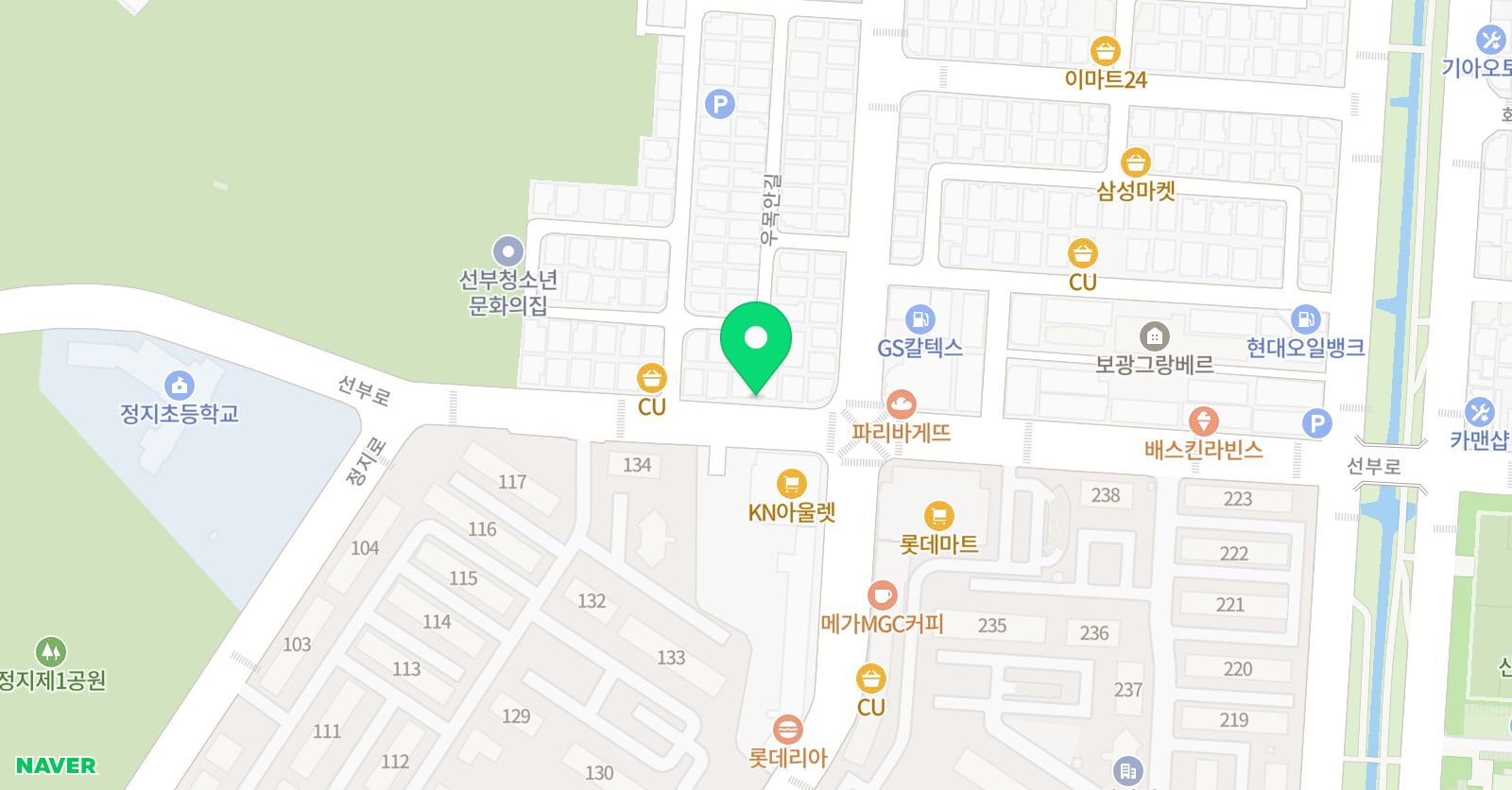 가람 보습학원 위치