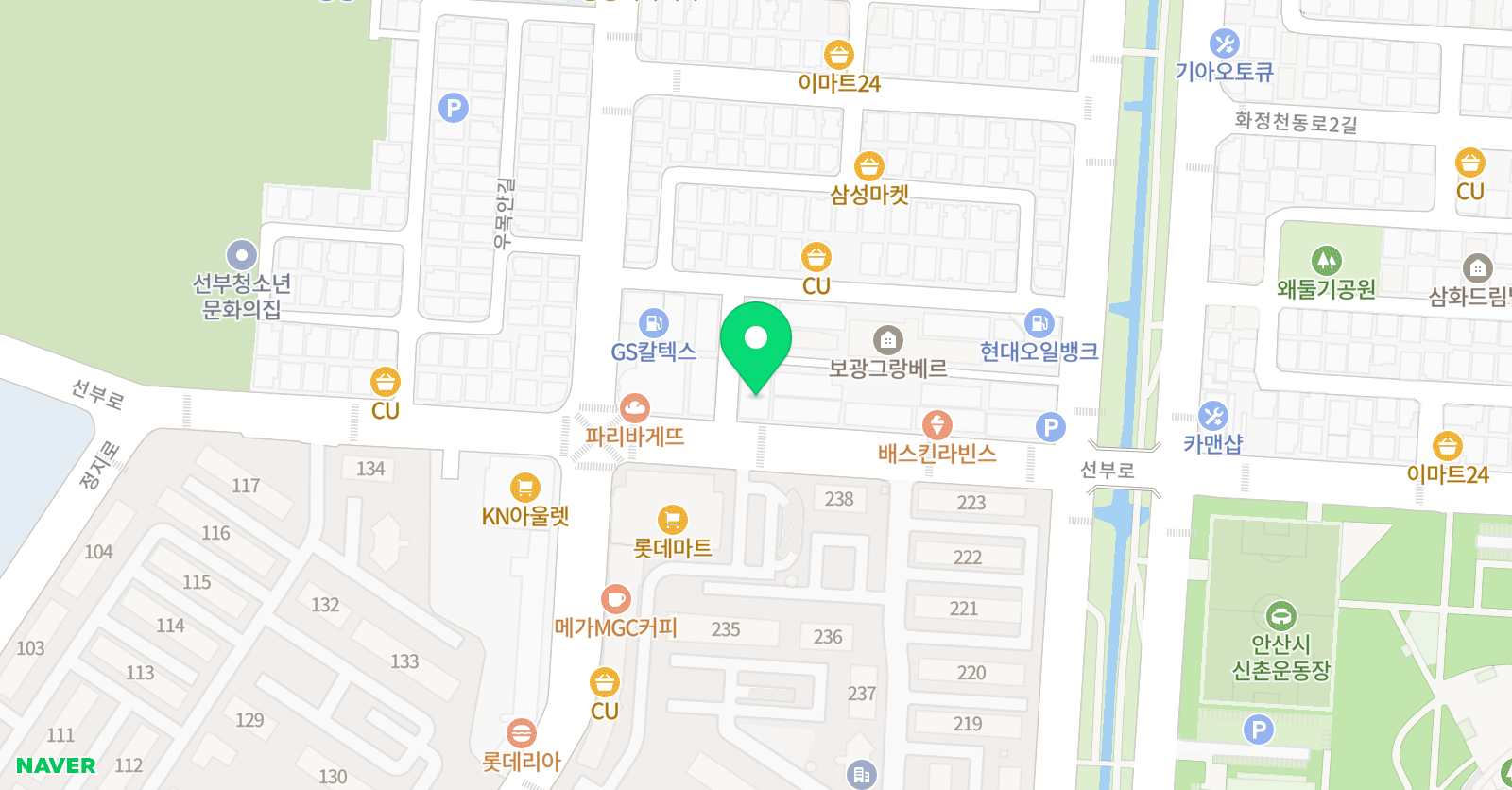 꿈이공 학원 위치