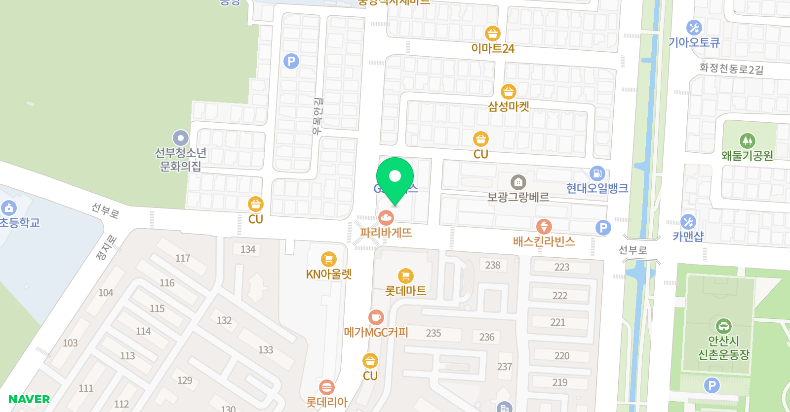 잉컴 음악미술 학원 위치