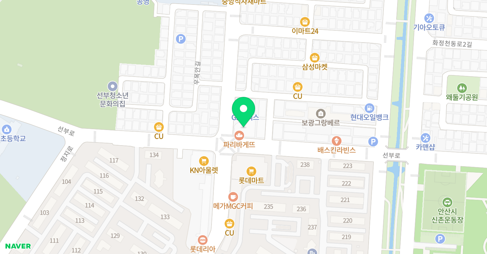 사제일심 태권도 위치