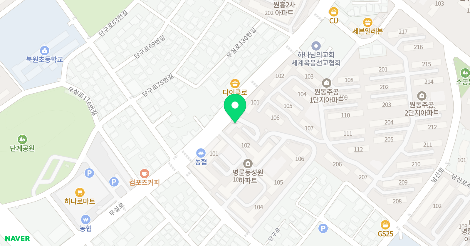 제일 수학영어학원 위치
