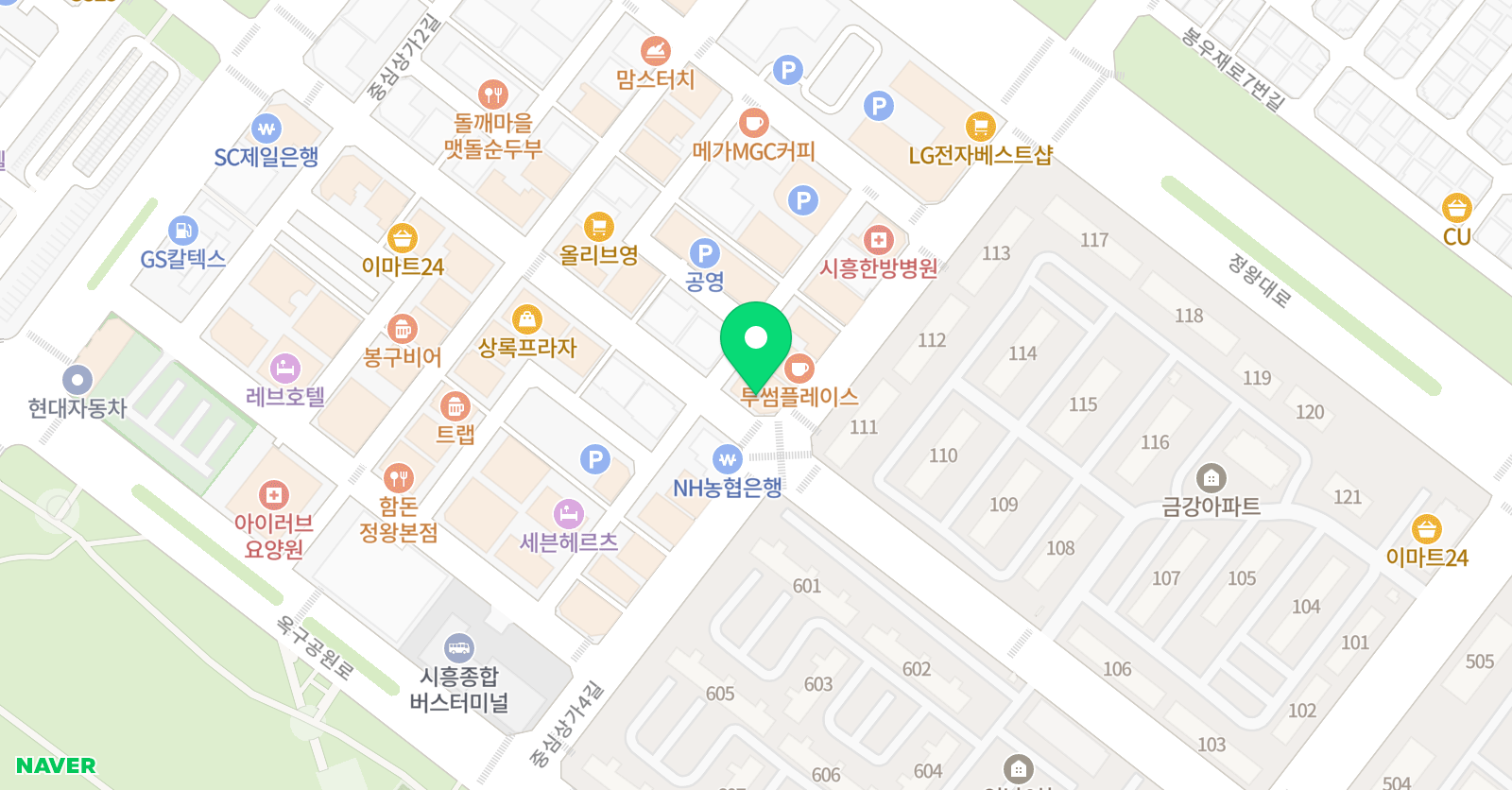 영어수학 TNT 학원 위치