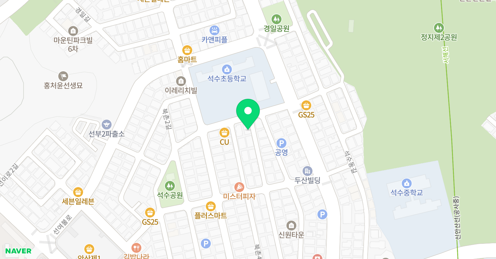 허브 미술교습소 위치