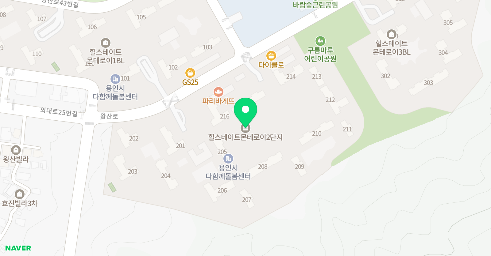 눈높이 공부방 몬테로이점 위치