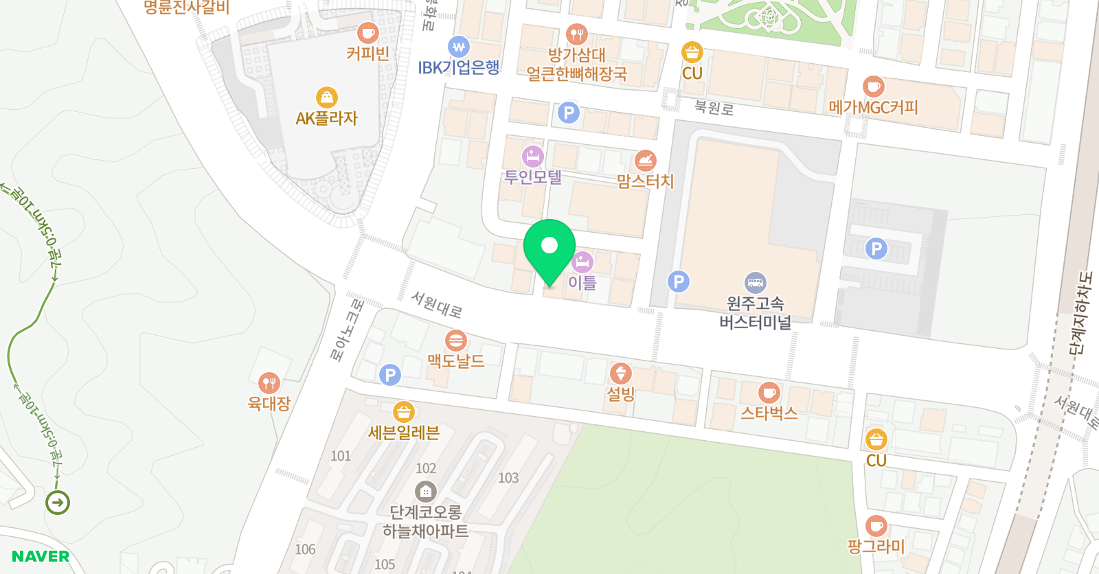 비밥 실용음악학원 위치