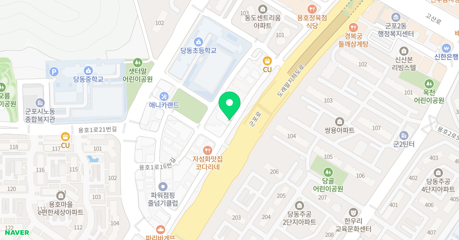 레인보우키즈풀 위치
