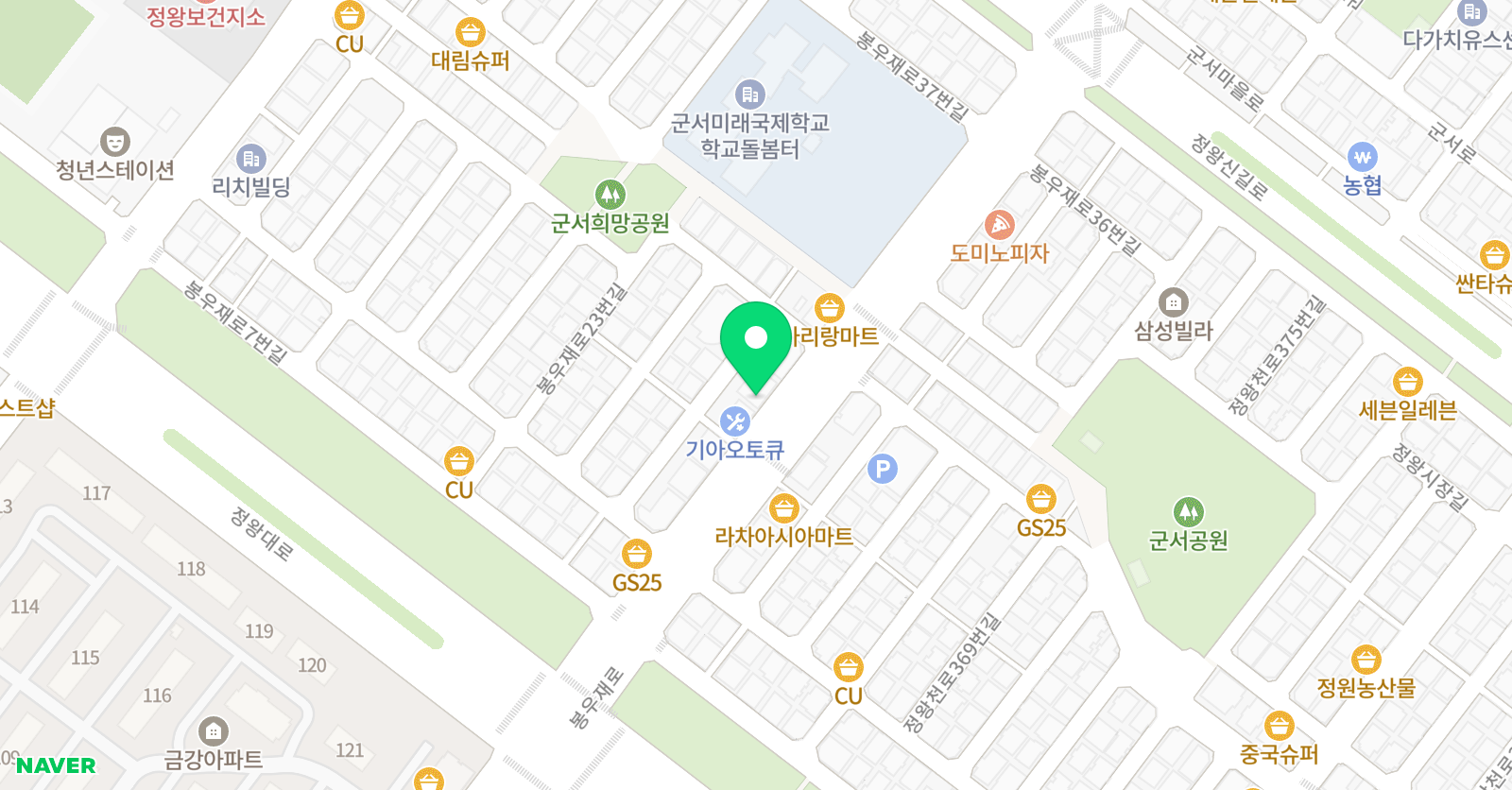 멘토 보습학원 위치