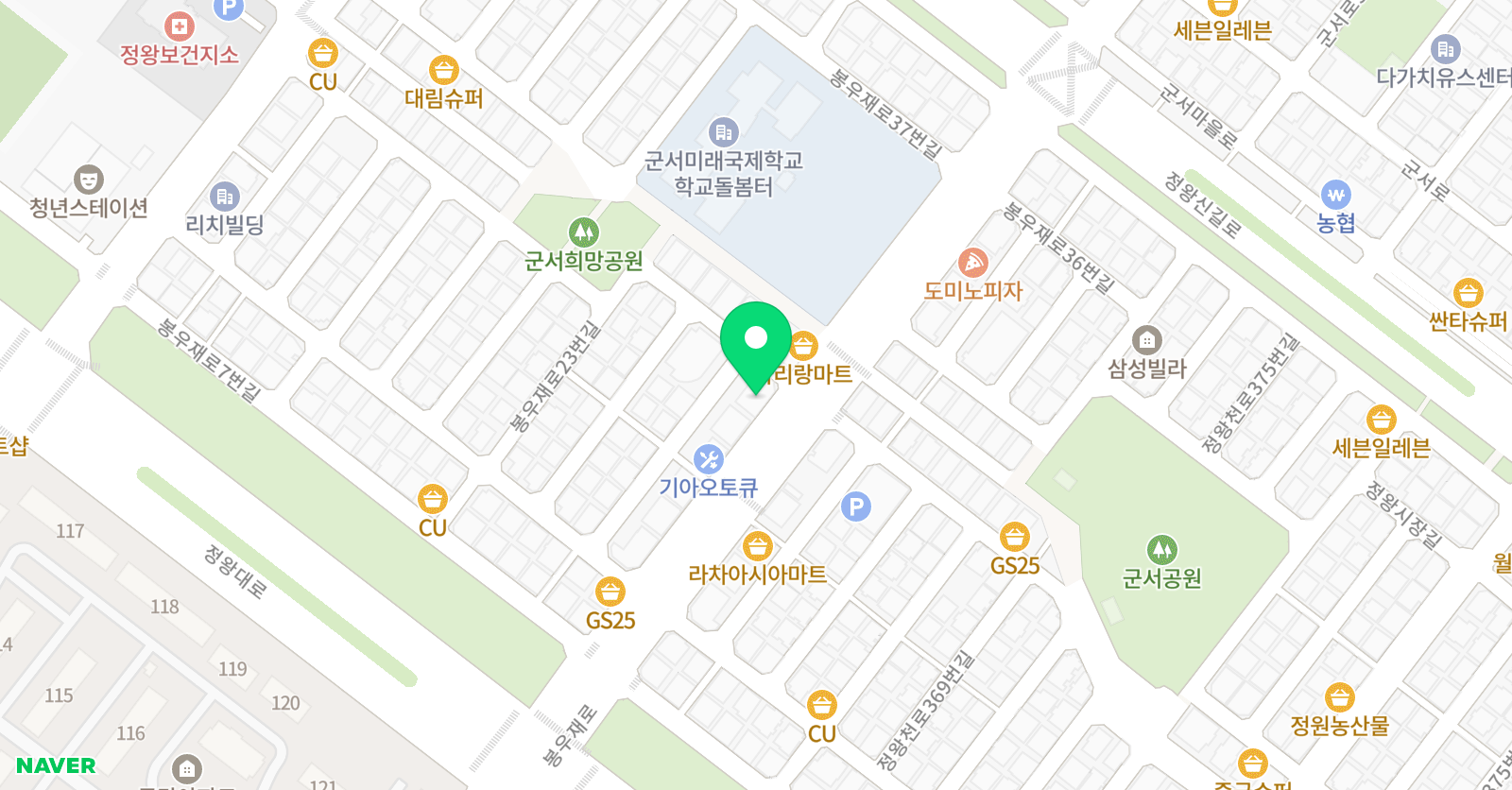 WTMA 킥복싱 복싱 격투기 완무관 위치