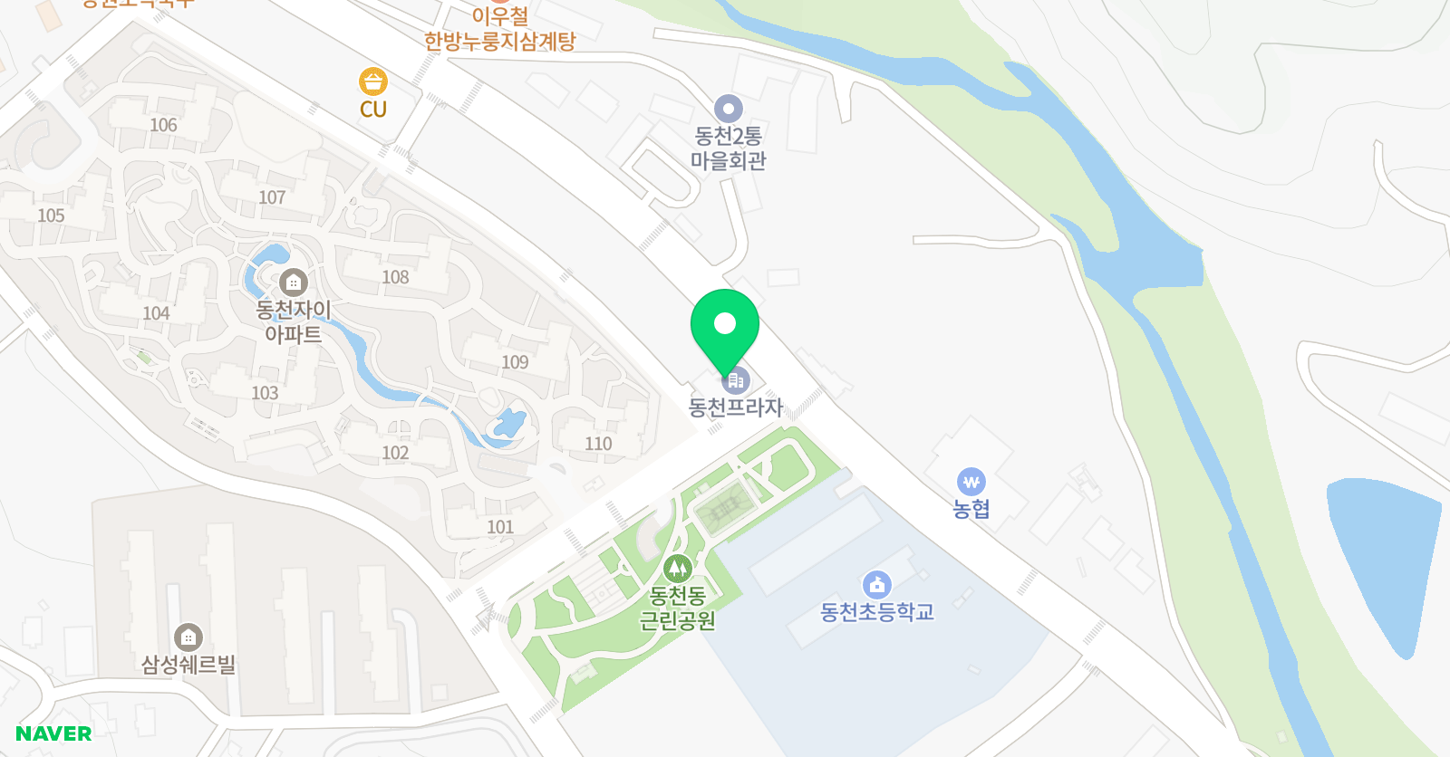 동천아르떼 음악학원 위치