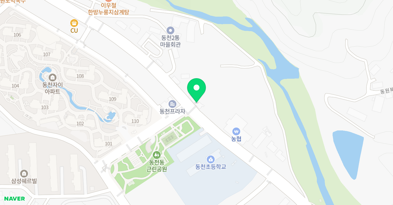 리드인 독서논술 동천학원 위치