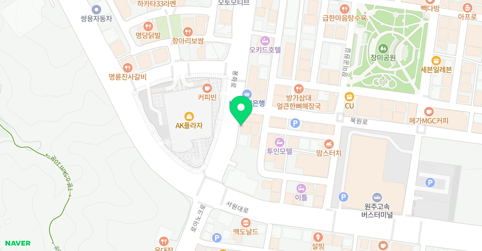 천년의미소 미술학원 단계캠퍼스 위치