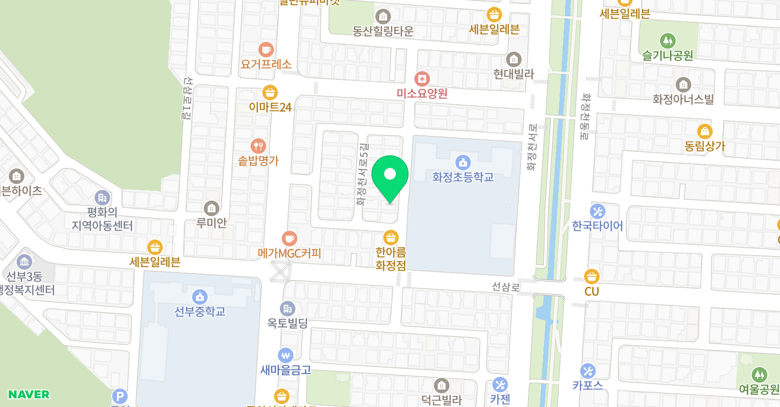 흙과나무 미술학원 위치