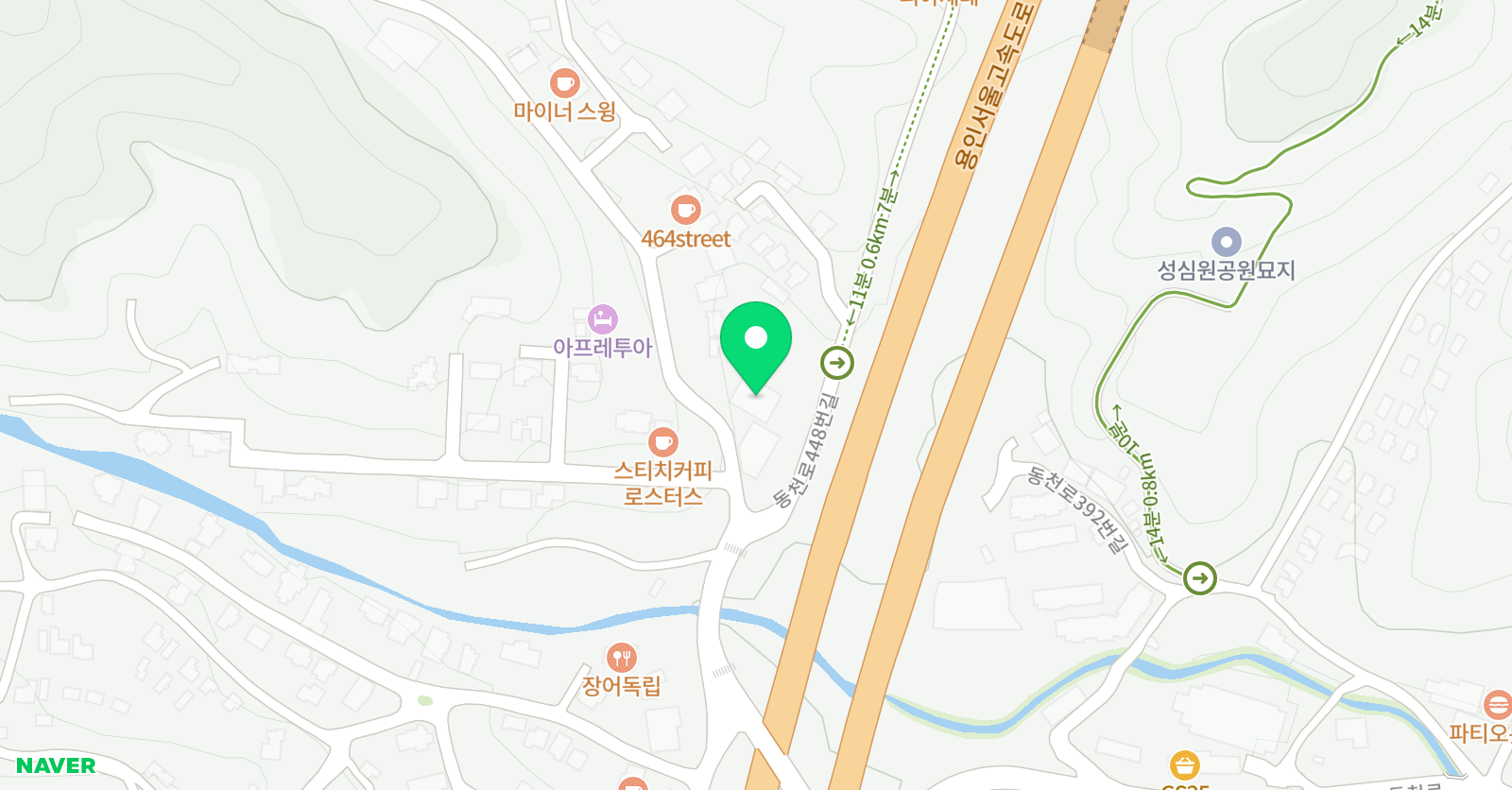 SK주니어나이츠 농구교실 수지점 위치