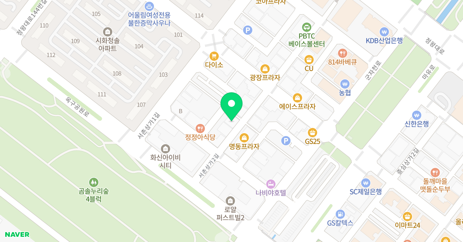 국가대표 본 태권도 위치