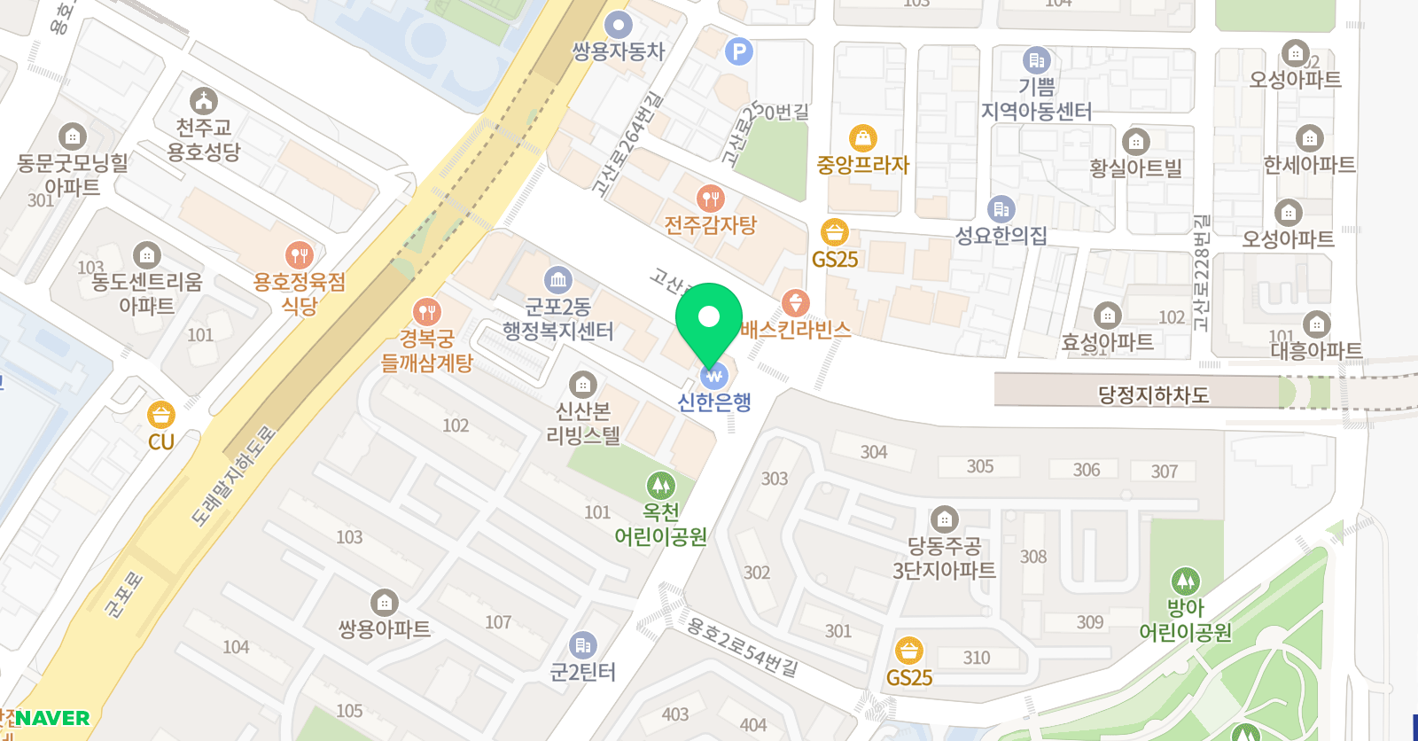 코딩앤플레이 AI코딩학원 군포산본 위치