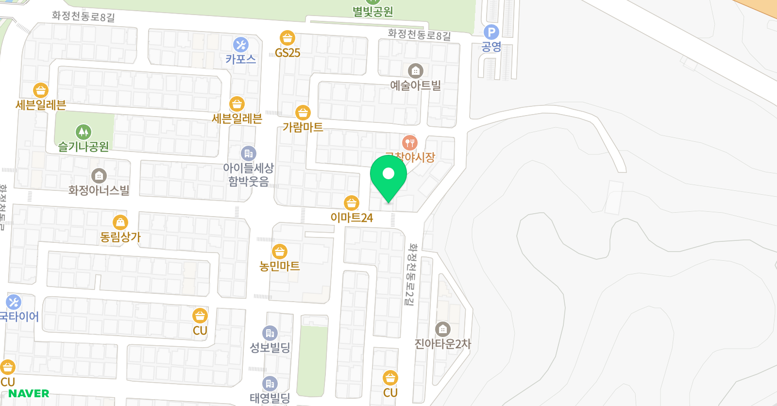 H.K한국 태권도 위치