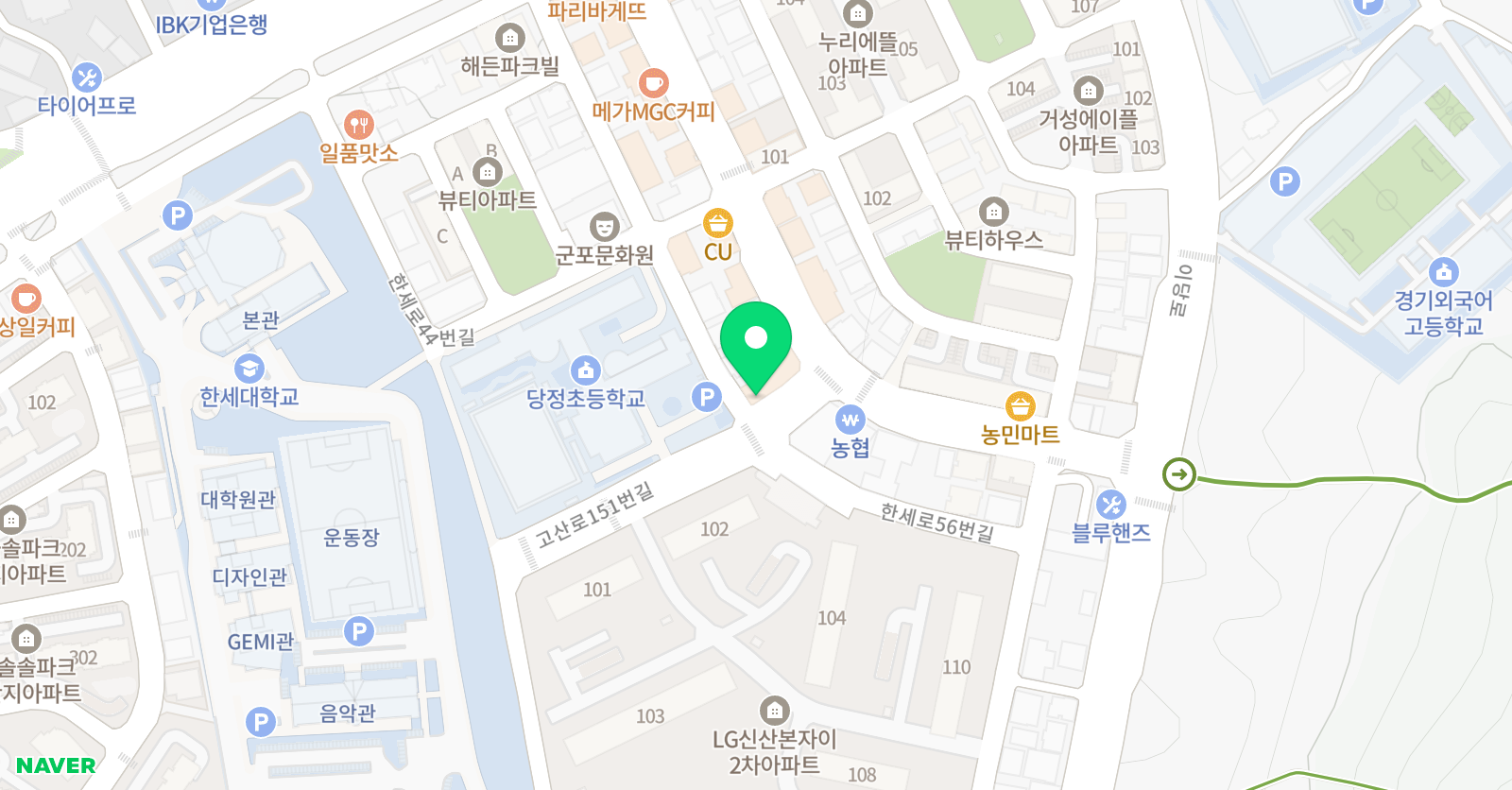 이엘에이 영어 당정동점 위치