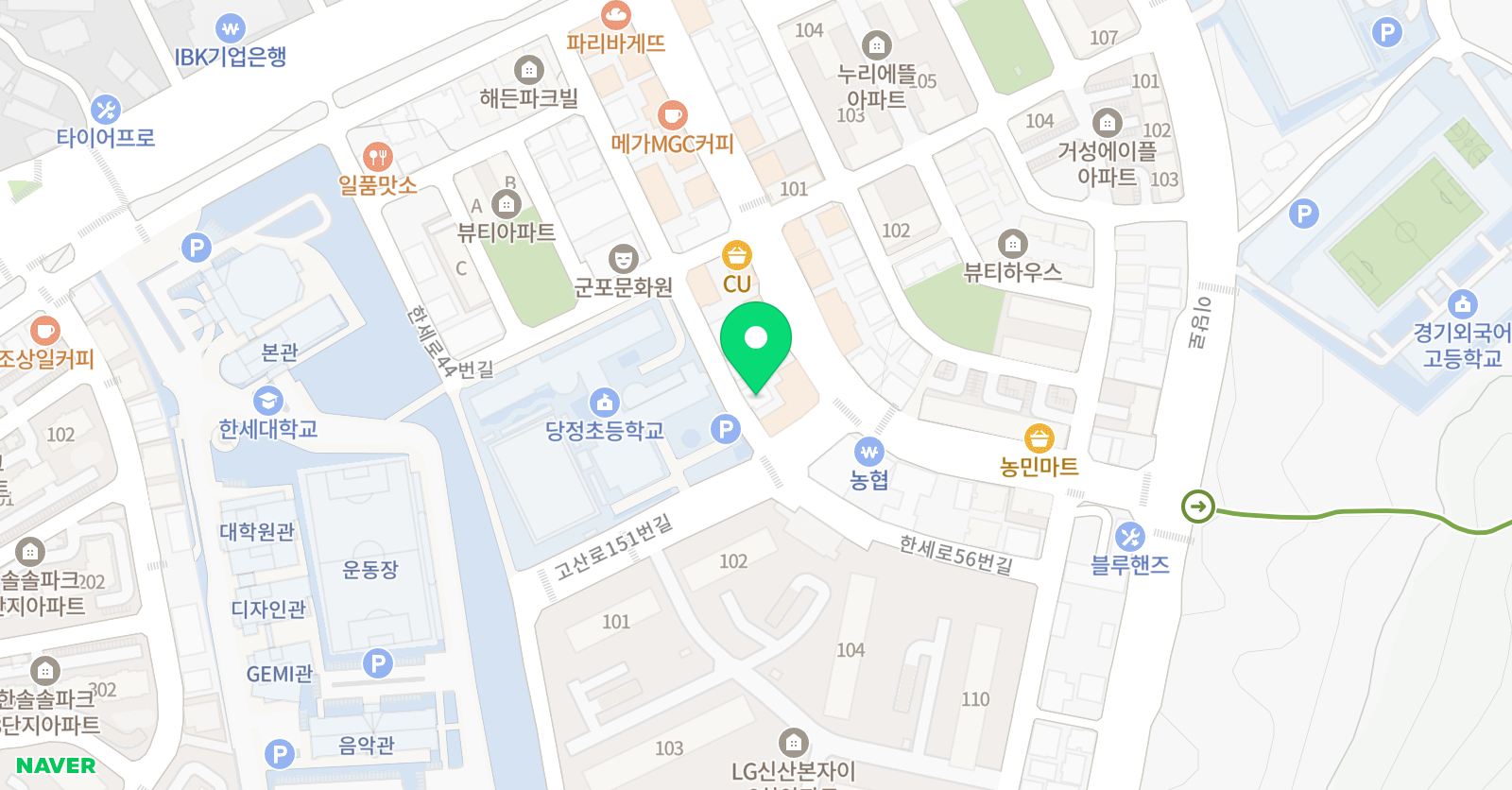 위더스학원 당정 위치