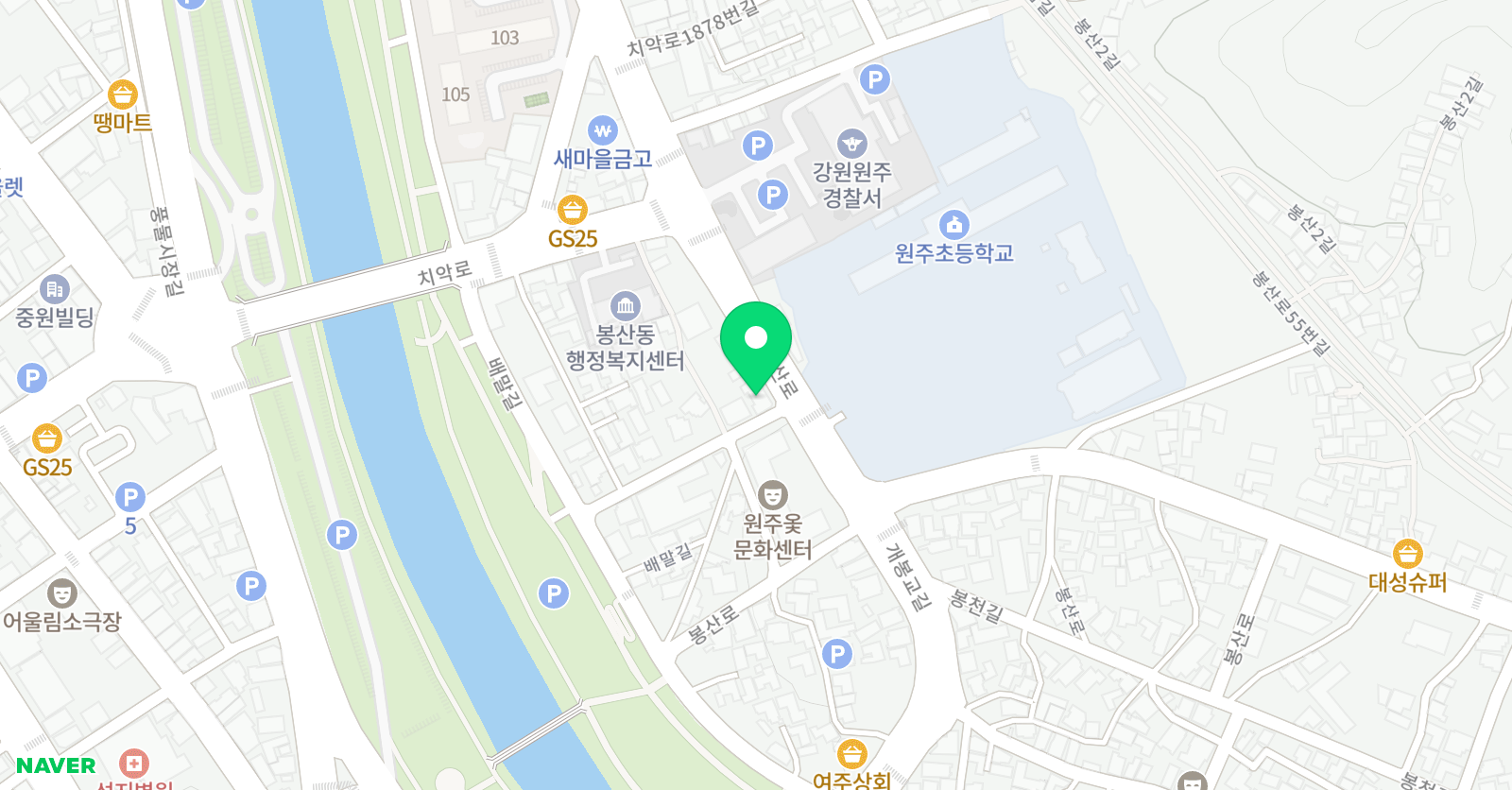 삼성 영어 원주초교실 위치