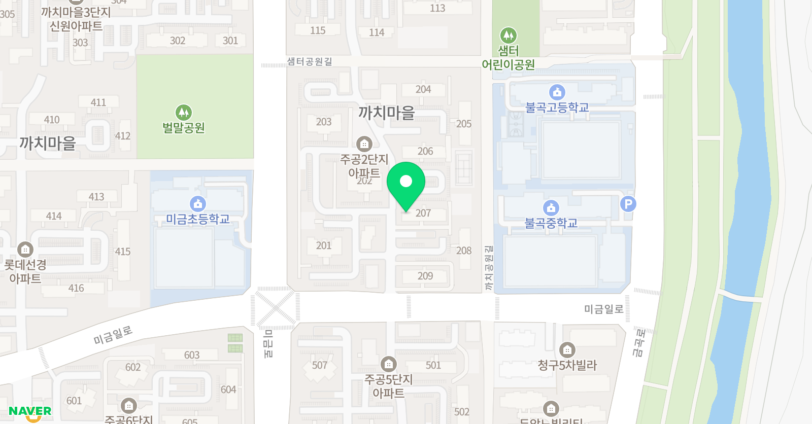 아트앤하트 분당구미까치마을2단지점 위치
