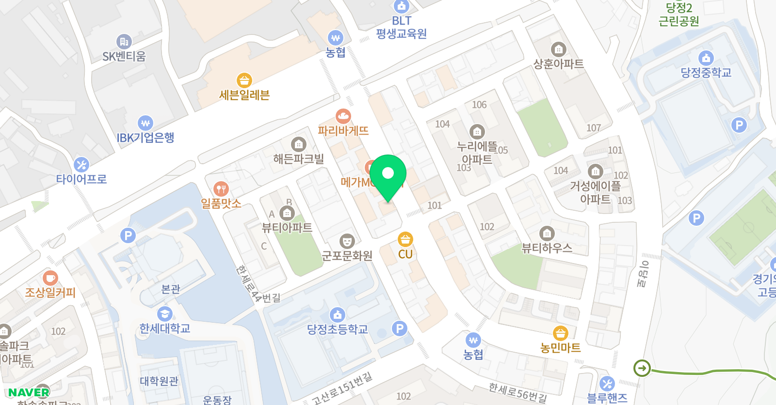 키즈아트아카이브 미술학원 위치