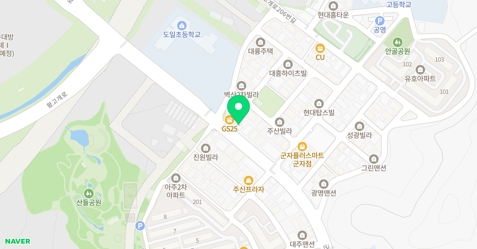 도일뮤즈 음악학원 위치