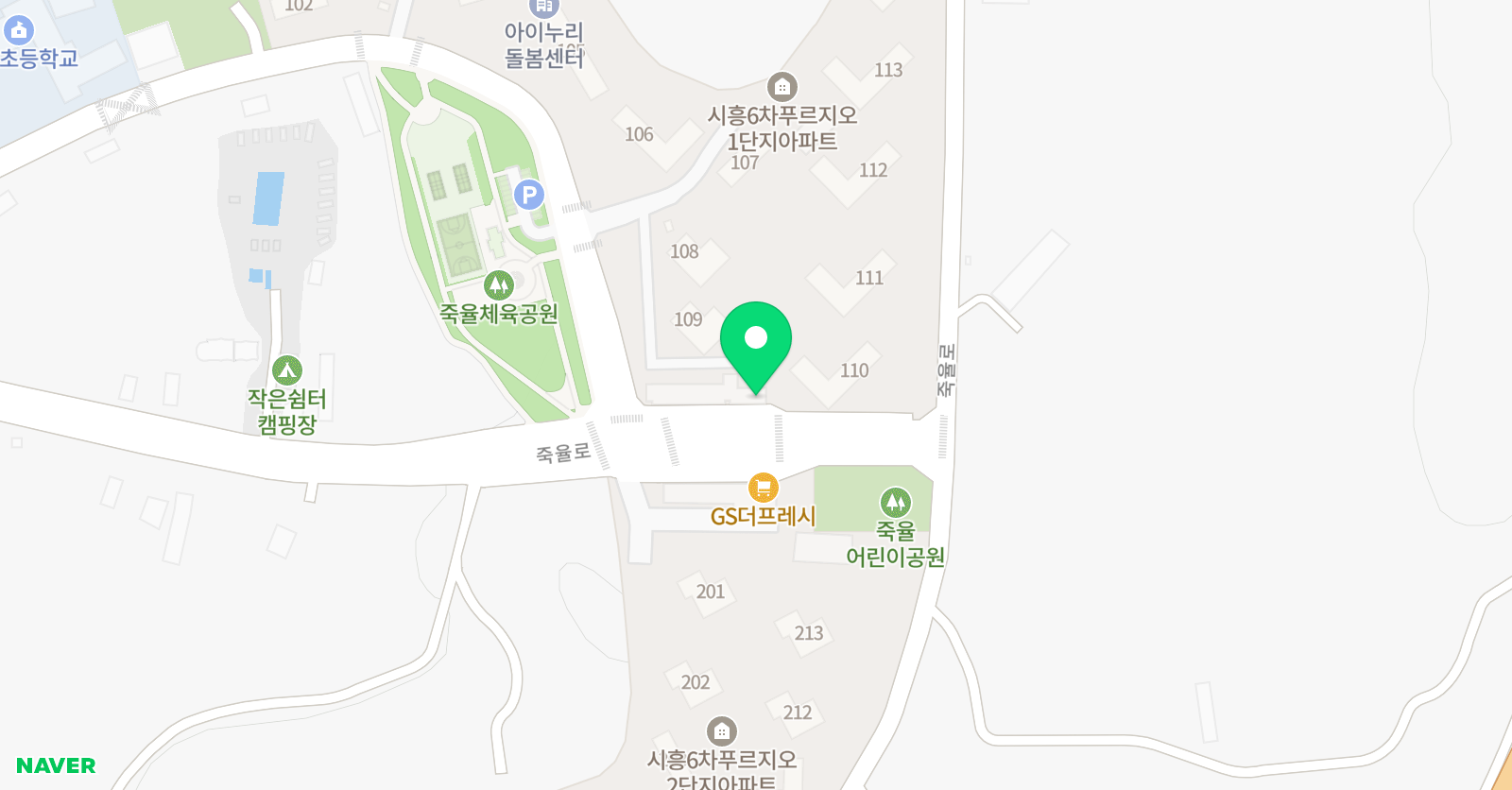 로제타스톤 영어교실 죽율점 위치