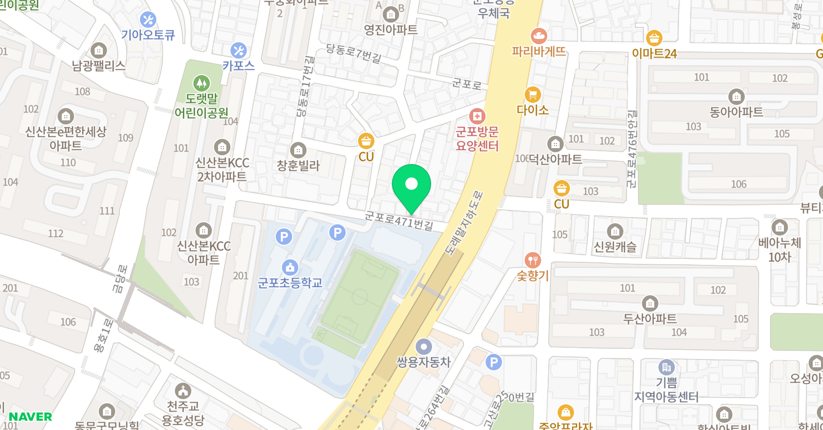 홍피아노교습소 위치