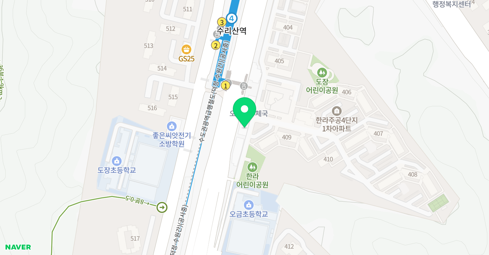 엠베스트 산본학원 위치