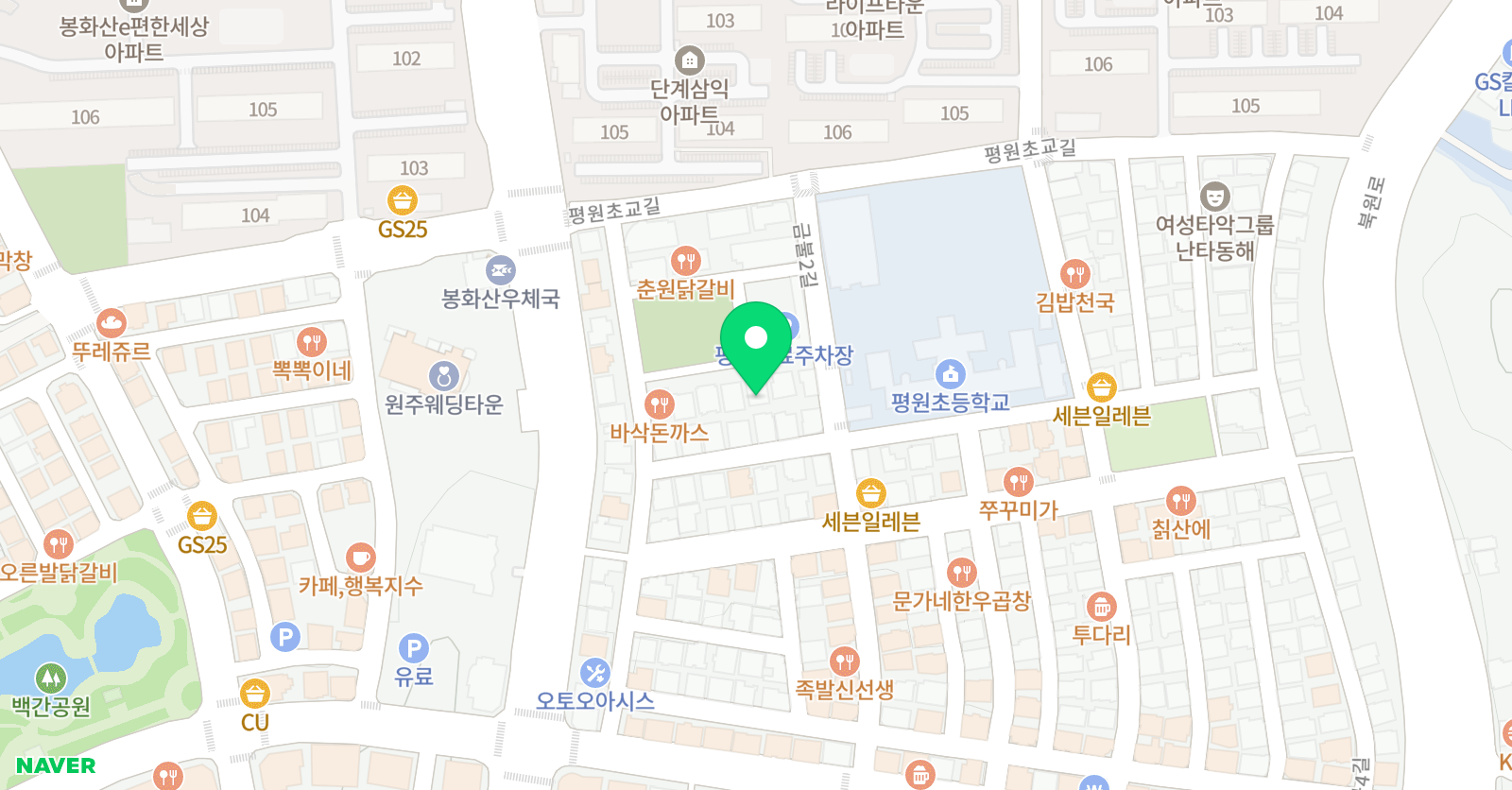상지 유소년축구클럽 위치