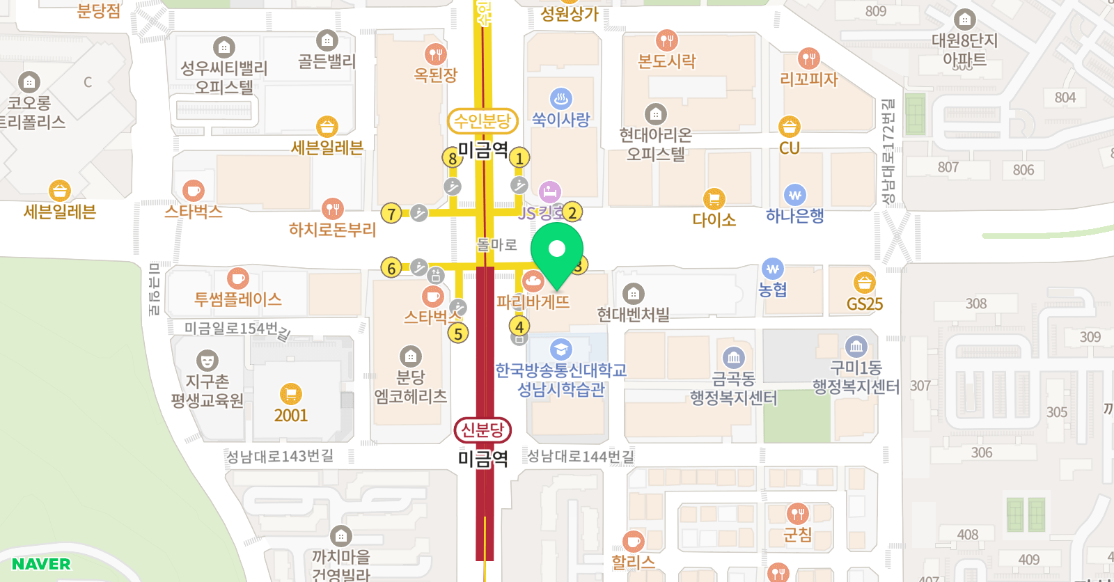 쎈스 미술학원 위치