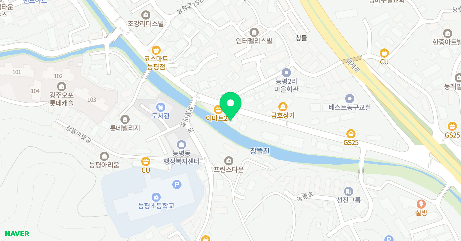 이제이더 오름학원 위치